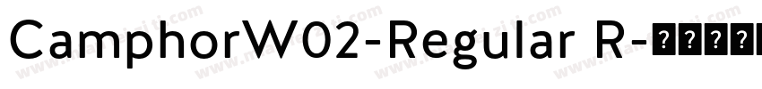CamphorW02-Regular R字体转换